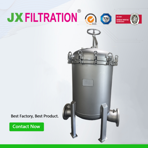 swing arm type bag filter housing