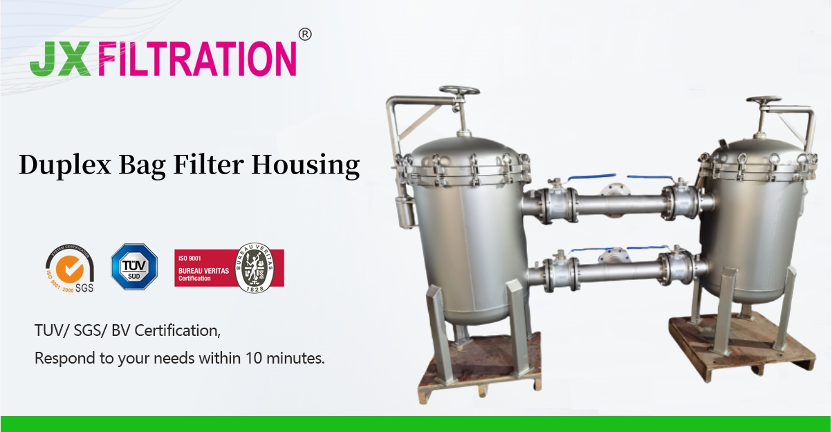 Duplex-bag filter housing